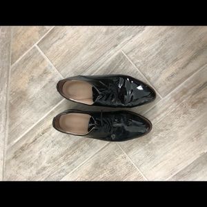 Faux leather dress shoes